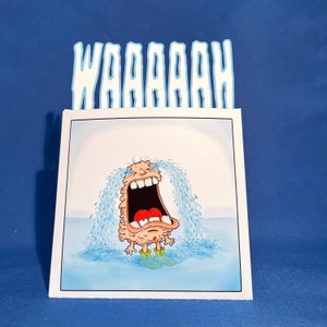 Tarjeta de cumpleaños tardía - DoodlyUgh "Waaaaah"