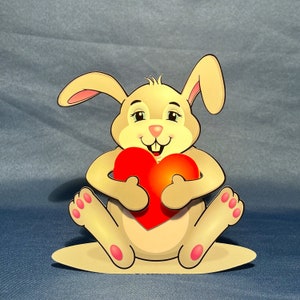 Porte-monnaie personnalisé « Hug Bunny » carte de voeux - Anniversaire, Anniversaire d'un évènement Guérison Merci Félicitations