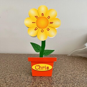 Tarjeta de felicitación con flores de agradecimiento
