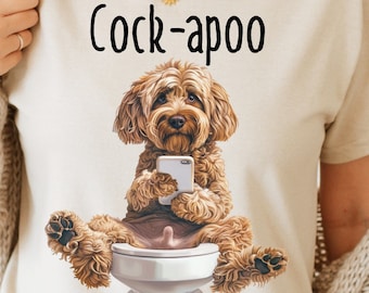 Regalo divertido de Cockapoo, regalo divertido de animal, camiseta de Cockapoo, camiseta vintage de Cockapoo, perro gracioso, camiseta retro de los 90, camiseta informal, regalo de Cockapoo
