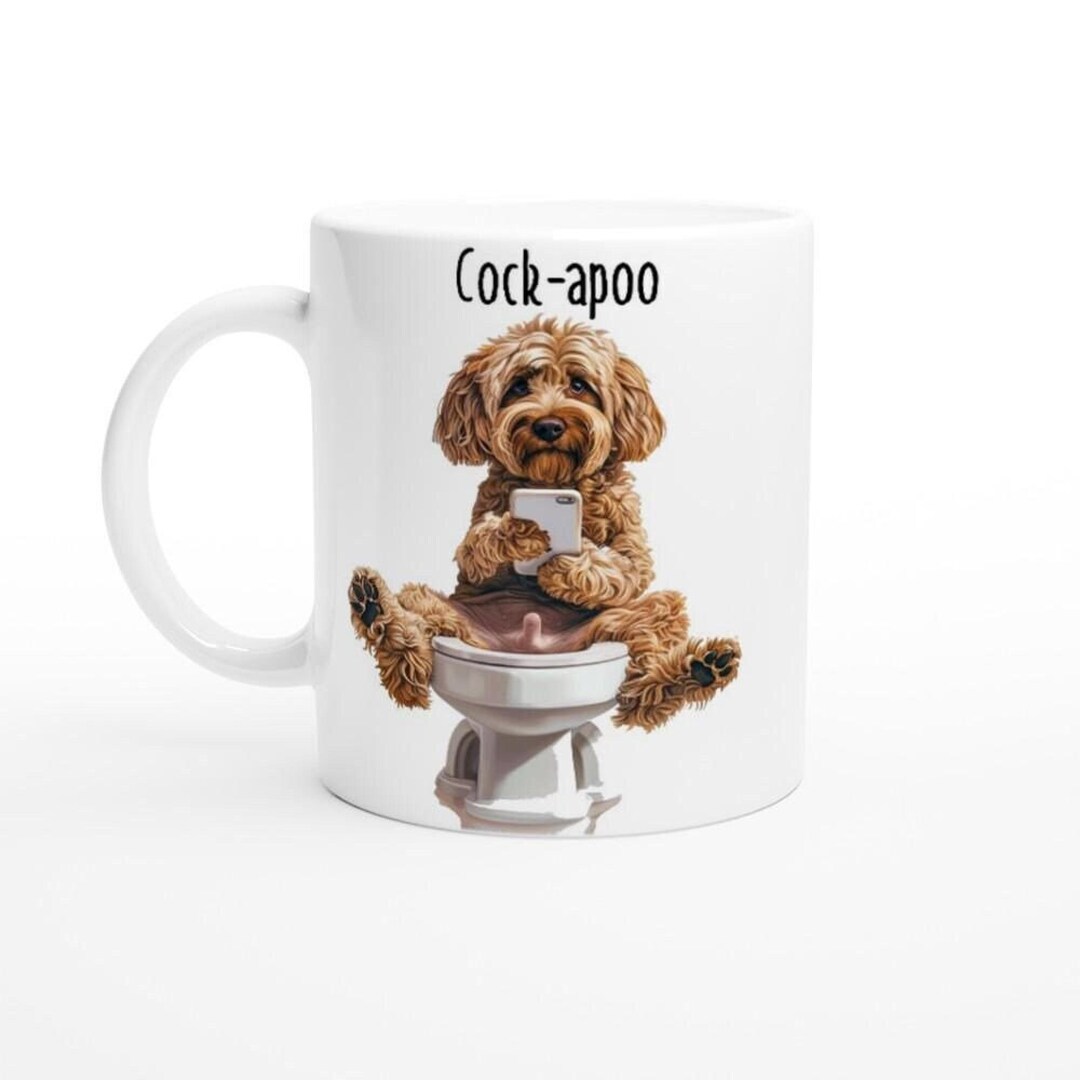 Funny Cockapoo Gift, Funny Animal Gift, Cockapoo Mug, Vintage Cockapoo ...