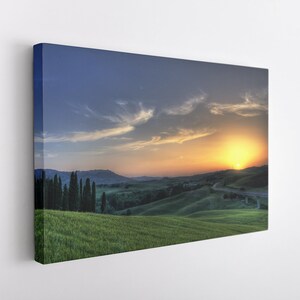 Isle of Sunset Sky, Canvas Wall Art Print | Poster Print Decor for Home & Office Decoration I Poster or READY TO HANG