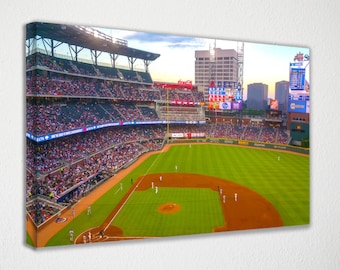Truist Park Stadium - Atlanta Braves Stadium Canvas Wall Art Wall Decorat Room Decor, Home Decor, Movie Poster for Gift READY TO HANG