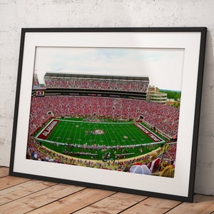 Bryant - Denny Stadium Alabama Crimson Tide, Poster Framed Room Decor, Home Decor, Movie Poster for Gift, READY TO HANG