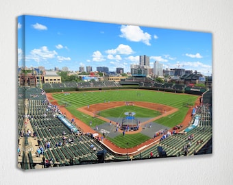 Wrigley Field Chicago Cubs  Canvas Wall Art Wall Decor Room Decor, Home Decor, Movie Poster for Gift READY TO HANG