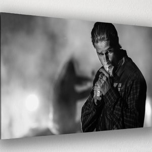 Sons Of Anarchy Jax Teller Poster Canvas Wall Art Print Wall Decor, Canvas Print, Room Decor Home Decor, Movie Poster for Gift READY TO HANG