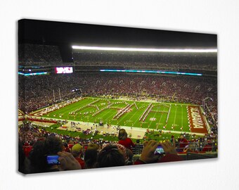 Bryant - Denny Stadium Alabama Crimson Tide Canvas Wall Art Wall Decorat Room Decor, Home Decor, Movie Poster for Gift READY TO HANG