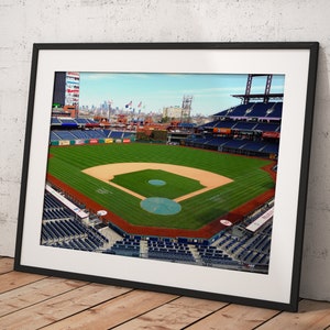 Philadelphia Phillies Citizens Bank Park Stadium, Poster Framed Room Decor, Home Decor, Movie Poster for Gift, READY TO HANG