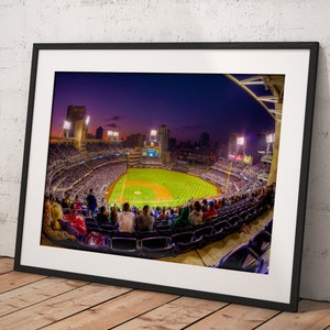 San Diego Padres Petco Park, Poster Framed Room Decor, Home Decor, Movie Poster for Gift, READY TO HANG