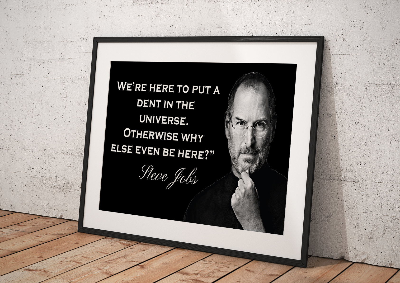 スティーブ・ジョブズの名言、ポスター額入り部屋飾り、家の装飾
