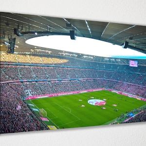 Bayern Munich, Allianz Arena Canvas Poster Wall Decor, Canvas Print, Room Decor, Home Decor, Movie Poster for Gift, READY TO HANG