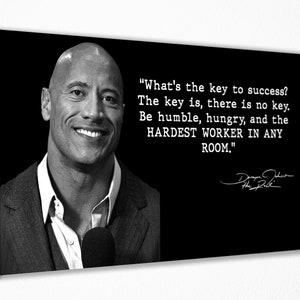 Dwayne The Rock Johnson Wall Art Canvas Plakat Dekoracja ścienna, Wydruk na płótnie, Wystrój pokoju Wystrój domu, Plakat filmowy na prezent GOTOWY DO POWIESZENIA