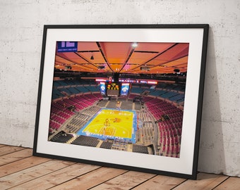 Madison Square Garden - Ny Knicks Stadium, Poster Framed Room Decor, Home Decor, Movie Poster for Gift, READY TO HANG
