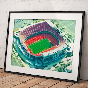Arrowhead Stadium, Kansas City Chiefs, Poster Framed Room Decor, Home Decor, Movie Poster for Gift, READY TO HANG