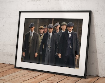 Thomas Shelby Peaky Blinders Plakat w ramie, wydruk na płótnie, wystrój pokoju, wystrój domu, plakat filmowy na prezent, GOTOWY DO POWIESZENIA