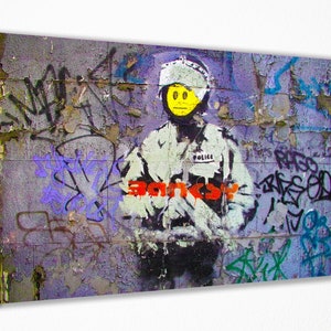 Banksy Wall Art Canvas Print Decor, Canvas Print, Room Decor, Home Decor, Movie Poster for Gift, READY TO HANG