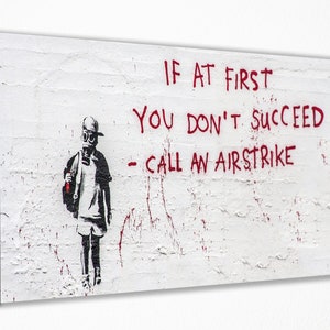 Banksy Wandbild Leinwanddruck Dekor, Leinwanddruck, Raum dekor, Home Decor, FilmPoster für Geschenk, FERTIG ZUM AUFHÄNGEN