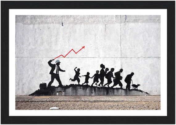 Banksy Wall Art Poster Framed, Wall Art Print, Wall Decor, Canvas
