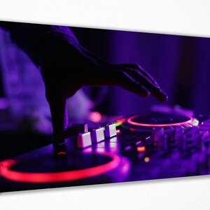 Dj Performance, Music, Canvas Wall Art Print | Poster Print Decor for Home & Office Decoration I Poster, READY TO HANG