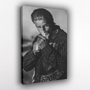 Sons Of Anarchy Jax Teller Poster Canvas Wall Art Print Wall Decor, Canvas Print, Room Decor Home Decor, Movie Poster for Gift READY TO HANG