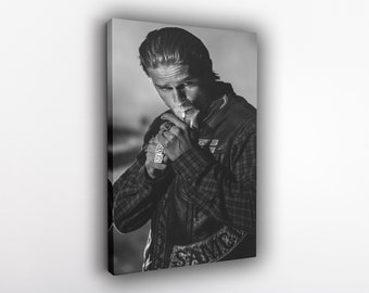 Sons Of Anarchy Jax Teller Poster Canvas Wall Art Print Wall Decor, Canvas Print, Room Decor Home Decor, Movie Poster for Gift READY TO HANG