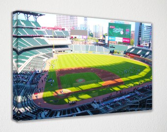 Truist Park Stadium - Atlanta Braves Stadium Canvas Wall Art Wall Decorat Room Decor, Home Decor, Movie Poster for Gift READY TO HANG