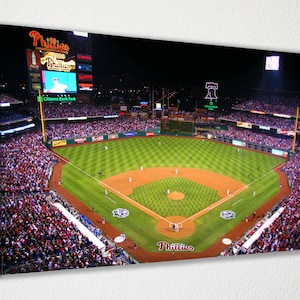 Philadelphia Phillies Citizens Bank Park Stadium Canvas Wall Art, Wall Decor, Room Decor, Home Decor, Movie Poster for Gift READY TO HANG