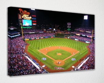 Philadelphia Phillies Citizens Bank Park Stadium Canvas Wall Art, Wall Decor, Room Decor, Home Decor, Movie Poster for Gift READY TO HANG