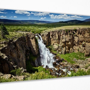 Waterfall Through the Forest, Canvas Wall Art Print | Poster Print Decor for Home & Office Decoration I Poster, READY TO HANG