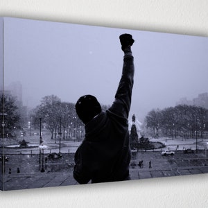 Rocky Balboa Movie Canvas Poster Wall Art, Canvas Wall Decor, Canvas Print, Room Decor, Home Decor, Movie Poster for Gift, READY TO HANG