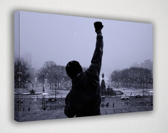 Rocky Balboa Poster Print Canvas Wall Art, Canvas Wall Decor, Canvas Print, Room Decor, Home Decor, Movie Poster for Gift, READY TO HANG