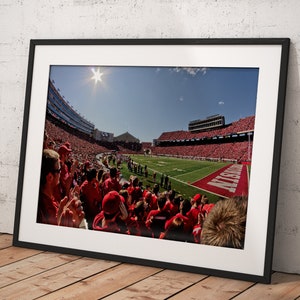 Camp Randall Stadium, Poster Framed Room Decor, Home Decor, Movie Poster for Gift, READY TO HANG