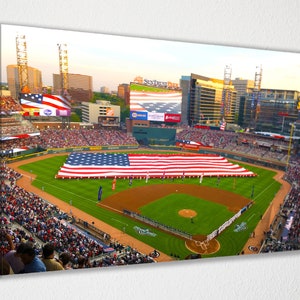 Truist Park Stadium - Atlanta Braves Stadium Canvas Wall Art Wall Decor Room Decor, Home Decor, Movie Poster for Gift READY TO HANG