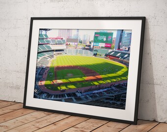 Truist Park Stadium - Atlanta Braves Stadium, Poster Framed Room Decor, Home Decor, Movie Poster for Gift, READY TO HANG