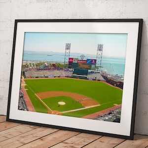 Sf Giants Oracle Park, Poster Framed Room Decor, Home Decor, Movie Poster for Gift, READY TO HANG