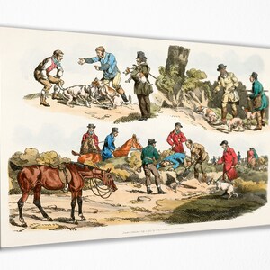 Henry Alken Illustration, Canvas Wall Art Print | Poster Print Decor for Home & Office Decoration I Poster, READY TO HANG