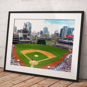 San Diego Padres Petco Park, Poster Framed Room Decor, Home Decor, Movie Poster for Gift, READY TO HANG