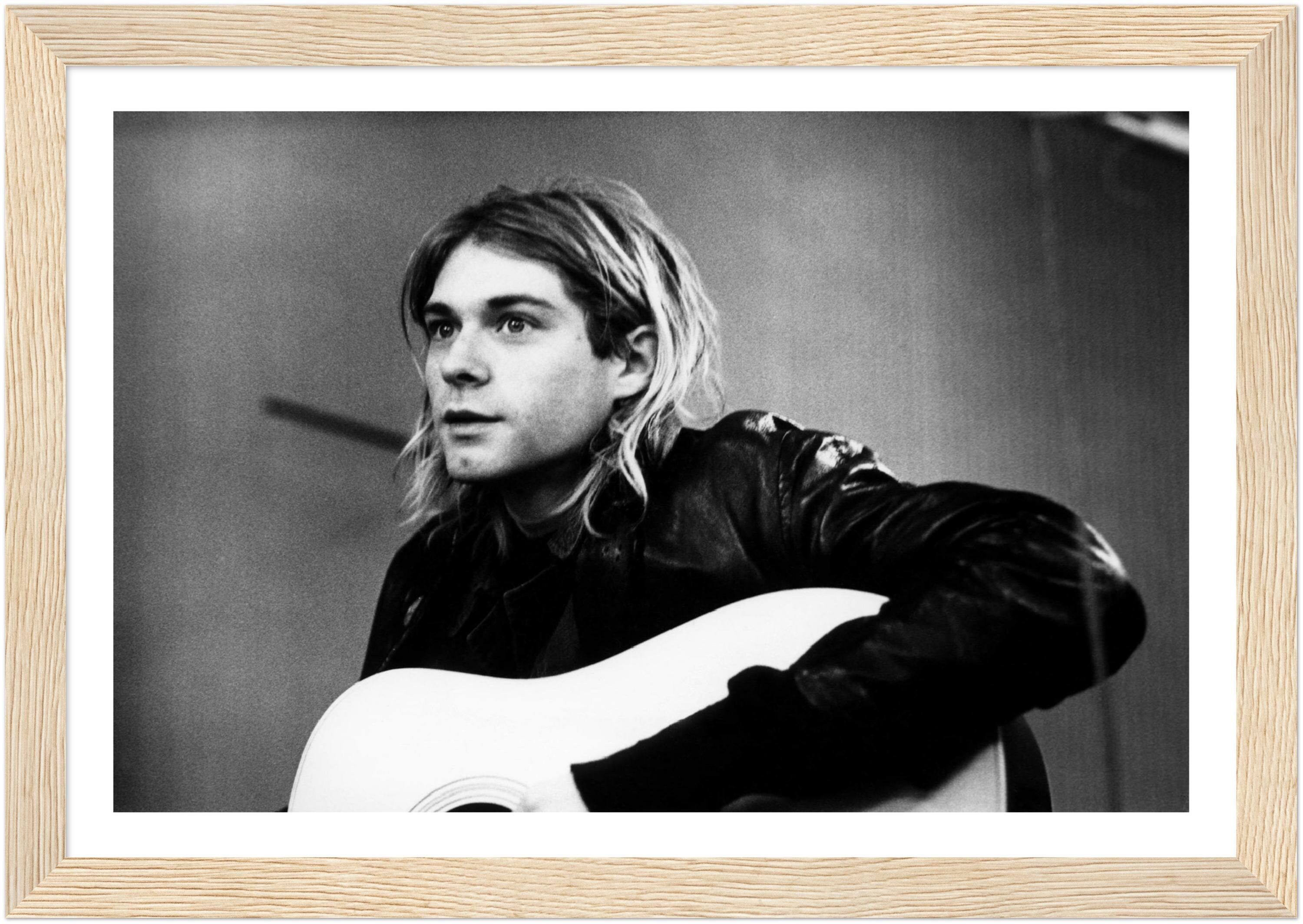 Kurt Cobain Poster Framed Wall Decor Print Room Decor Home - Etsy