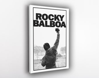 Rocky Movie Poster Canvas Wall Art, Canvas Wall Decor, Canvas Print, Room Decor, Home Decor, Movie Poster for Gift, READY TO HANG