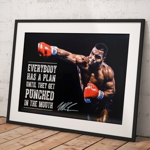 Mike Tyson Art Poster Framed, Wall Decor, Print, Room Decor, Home Decor, Movie Poster for Gift, READY TO HANG