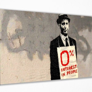Banksy Wandbild Leinwanddruck Dekor, Leinwanddruck, Raum dekor, Home Decor, FilmPoster für Geschenk, FERTIG ZUM AUFHÄNGEN