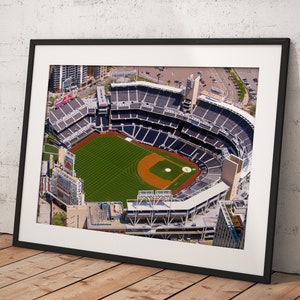 San Diego Padres Petco Park, Poster Framed Room Decor, Home Decor, Movie Poster for Gift, READY TO HANG