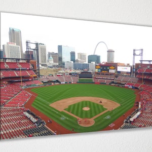 St Louis Cardinals Busch Stadium Canvas Wall Art, Wall Decor, Canvas Print, Room Decor, Home Decor, Movie Poster for Gift READY TO HANG