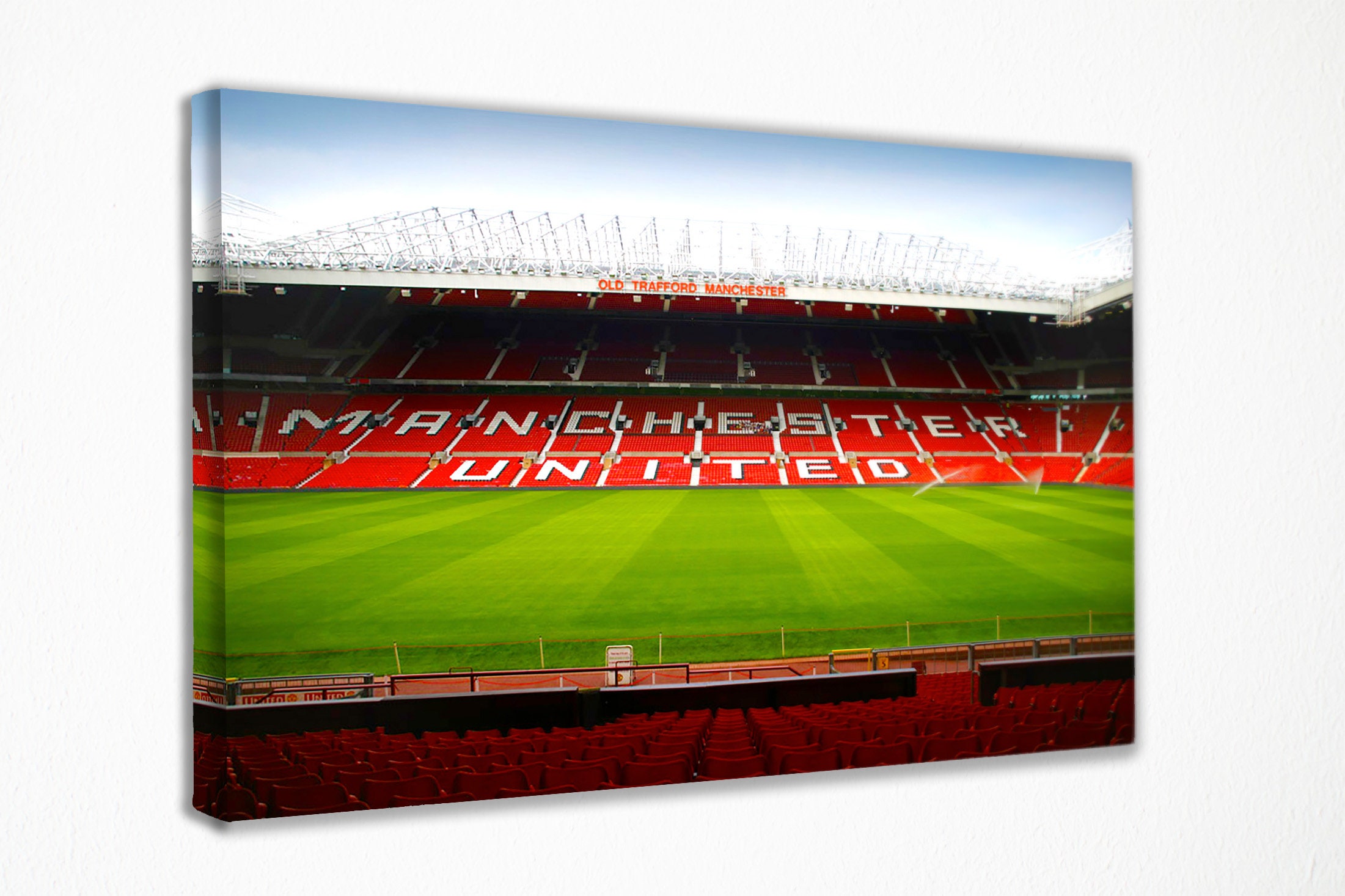 Old Trafford Stadium Art Canvas Wall Art Decor Wall Art Wall Etsy
