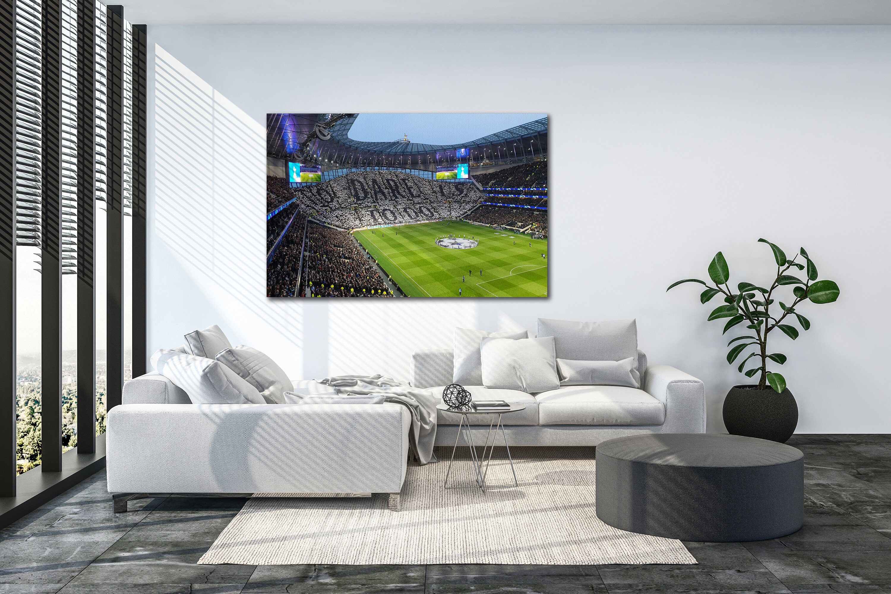 thumbnail image 2 of Tottenham Hotspur Football Ground Canvas Print - 24x16 Inch Vintage Sports Wall Art From 1906 2 of 10