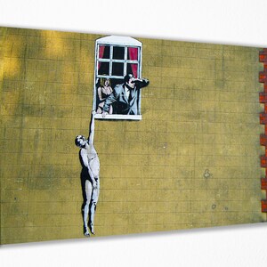 Banksy Wall Art Canvas Print Decor, Canvas Print, Room Decor, Home Decor, Movie Poster for Gift, READY TO HANG