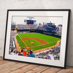 Minnesota Target Field Stadium, Poster Framed Room Decor, Home Decor, Movie Poster for Gift, READY TO HANG