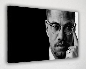 Malcolm X Poster Wall Art Print Wall Decor, Canvas Print, Room Decor, Home Decor, Movie Poster for Gift, READY TO HANG