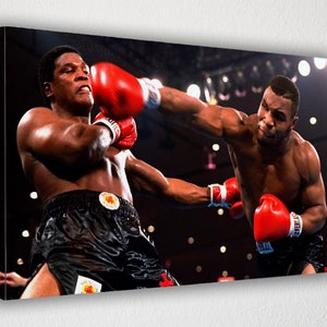 Mike Tyson, Boxing Poster, Canvas, Wall Art, Wall Decor, Canvas Print, Room Decor, Home Decor, Movie Poster for Gift, READY TO HANG