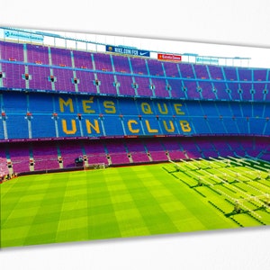 Camp Nou Stadium Canvas Wall Art Decor, Wall Art Wall Decor Room Decor, Home Decor, Movie Poster for Gift READY TO HANG